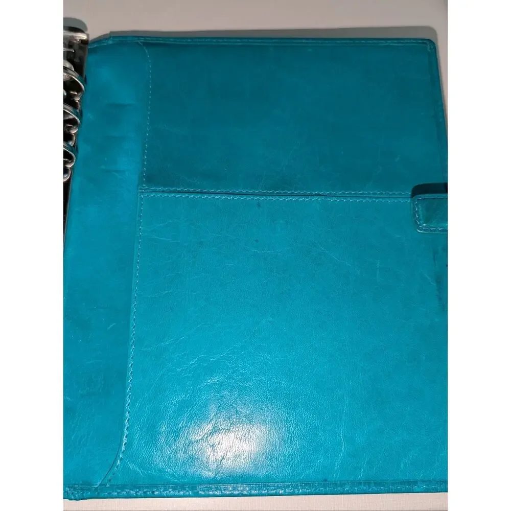 Filofax Turquoise Leather-Lockwood Planner